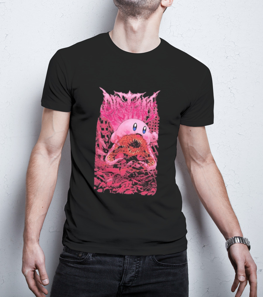 Distant Devourer Kirby Cosmic Horror Crossover Collage T-Shirt