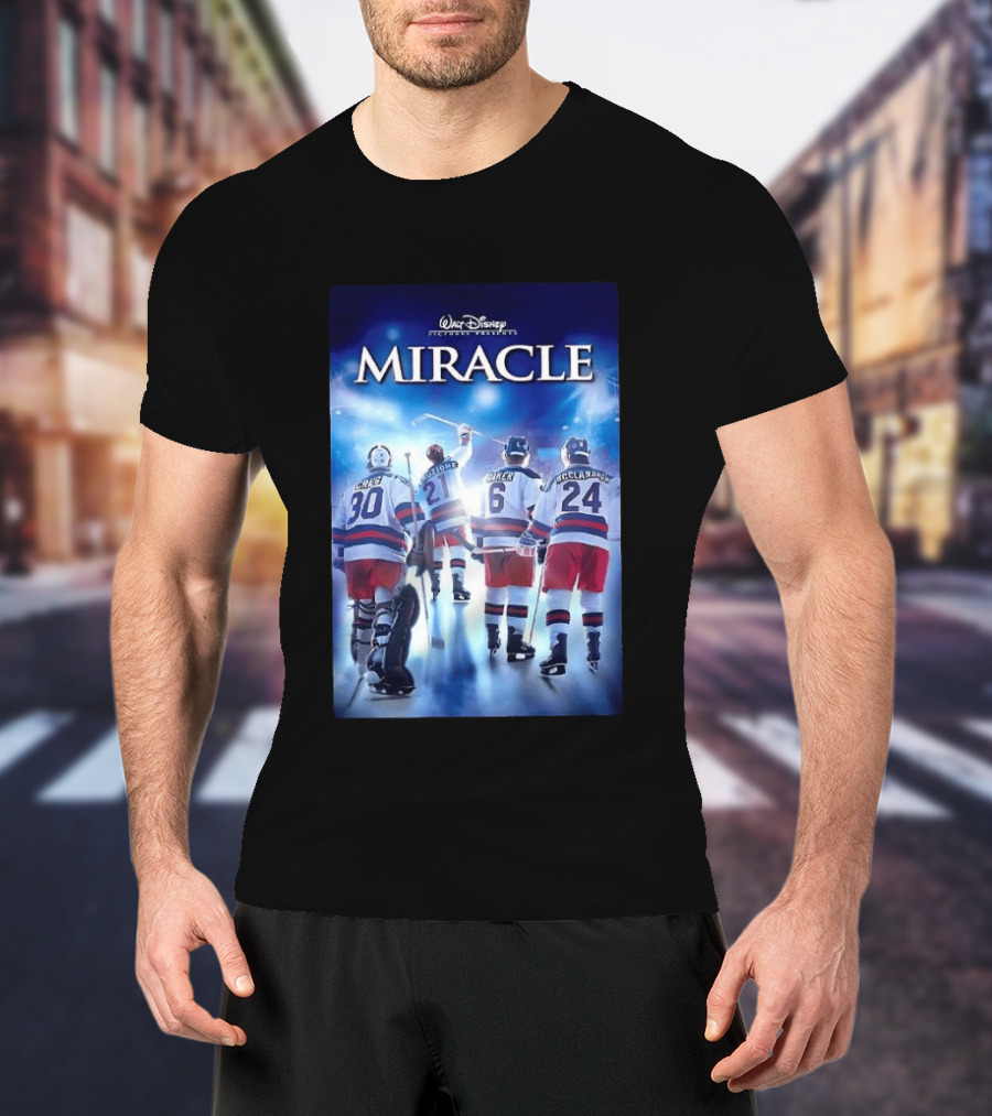Walt Disney Pictures Presents Miracle NHL Craig Eruzione Baker McClanahan T-Shirt