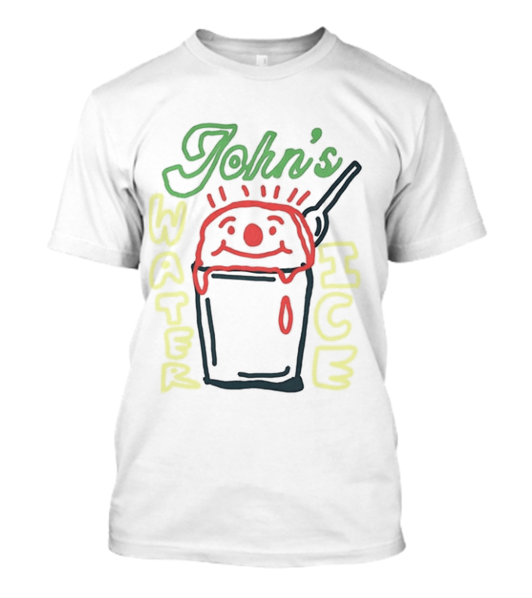 John's Water Ice Clown Cup With Spoon T-Shirt