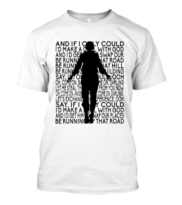 Running Up That Hill Max Mayfield Silhouette Lyrics T-Shirt