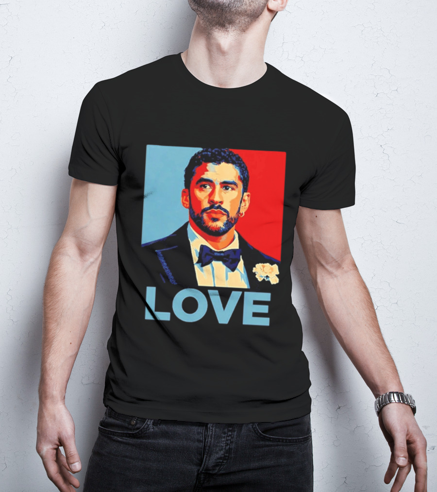Bad Bunny LOVE Puerto Rico Super Benito T-Shirt
