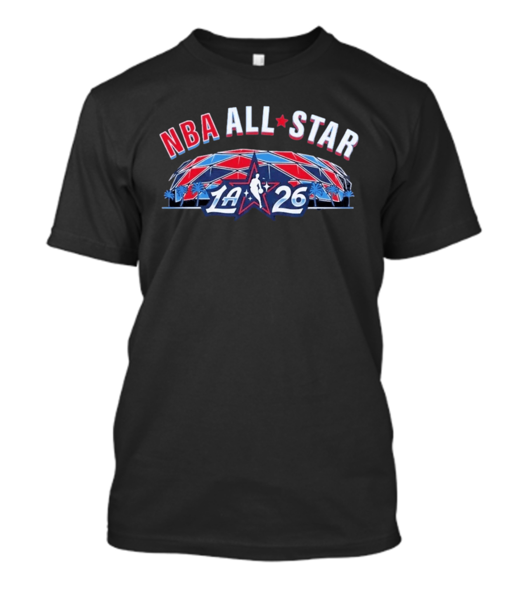 NBA All Star 2026 LA Stadium Logo Palm Trees T-Shirt