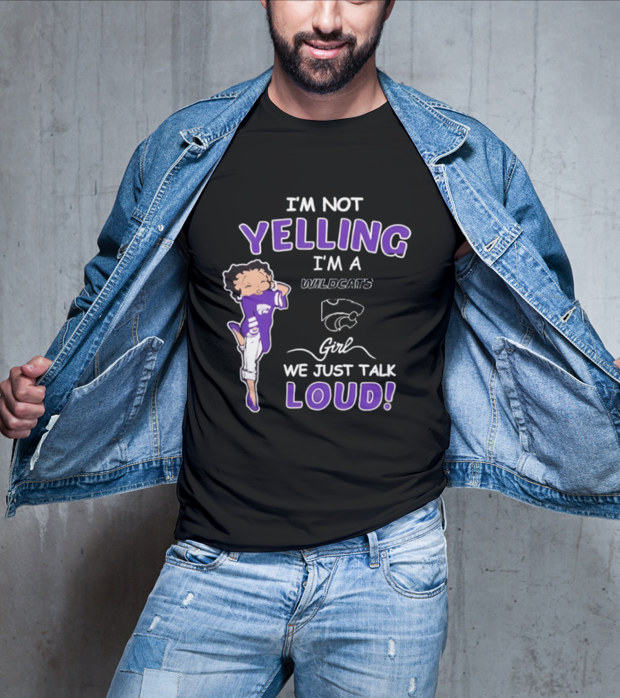 Kansas State Wildcats Girl We Just Talk Loud Iconic Fan Spirit T-Shirt