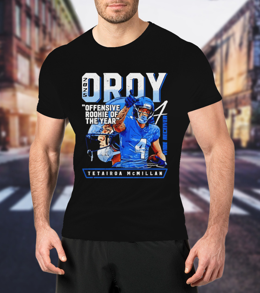 2025 OROY Offensive Rookie Of The Year Tetairoa McMillan Wide Receiver Carolina Panthers T-Shirt