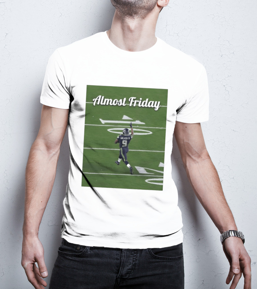 Almost Friday Kenneth Walker III Seahawks Football Celebration T-Shirt