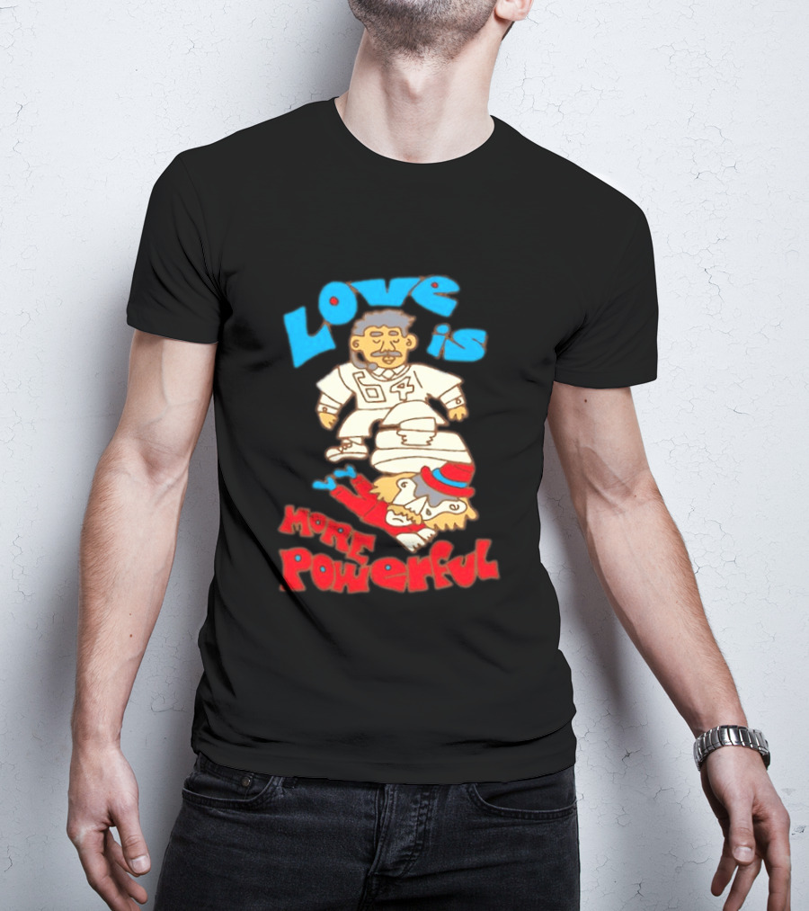 Love Is More Powerful Sam Lane 04 Football Tackle Cartoon T-Shirt