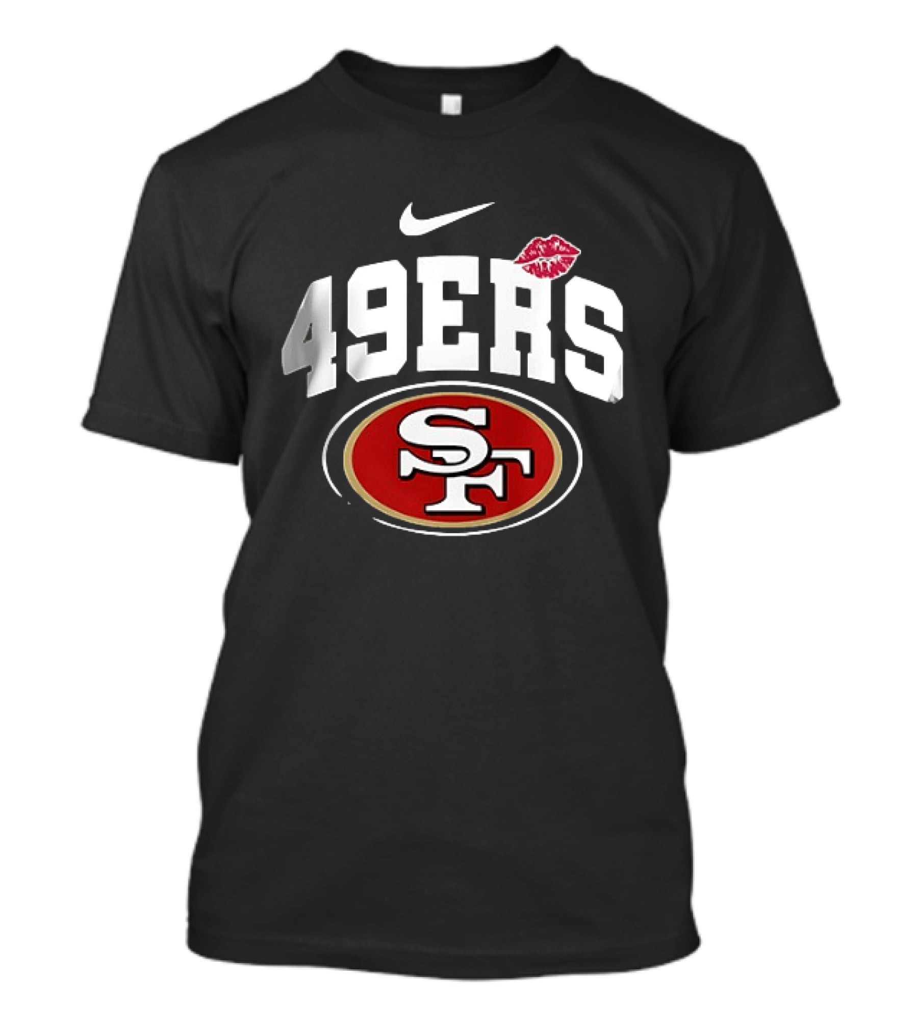 Nike San Francisco 49ers 49ers SF Lip Print Kiss Mark T-Shirt