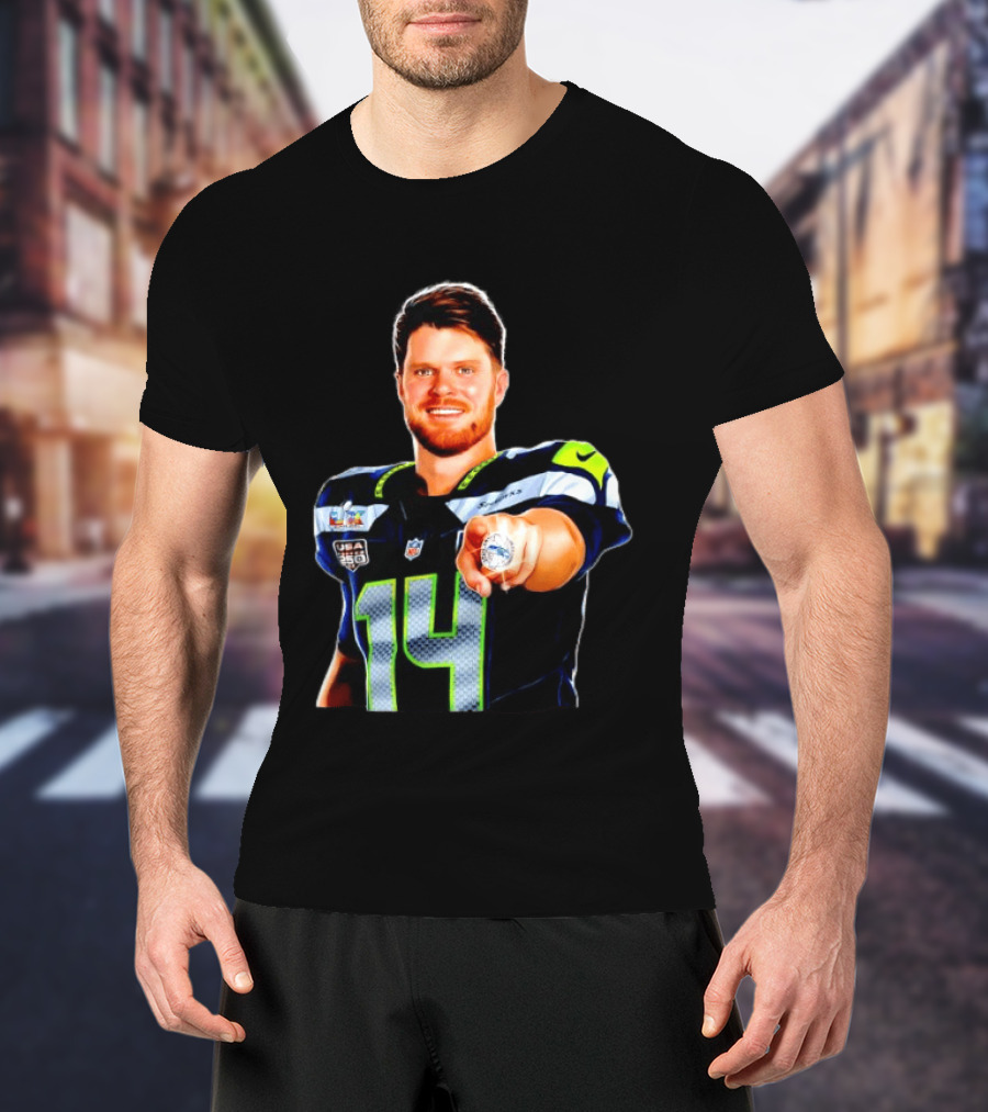 Seahawks Sam Darnold Champions Ring USA 150 NFL Honors T-Shirt