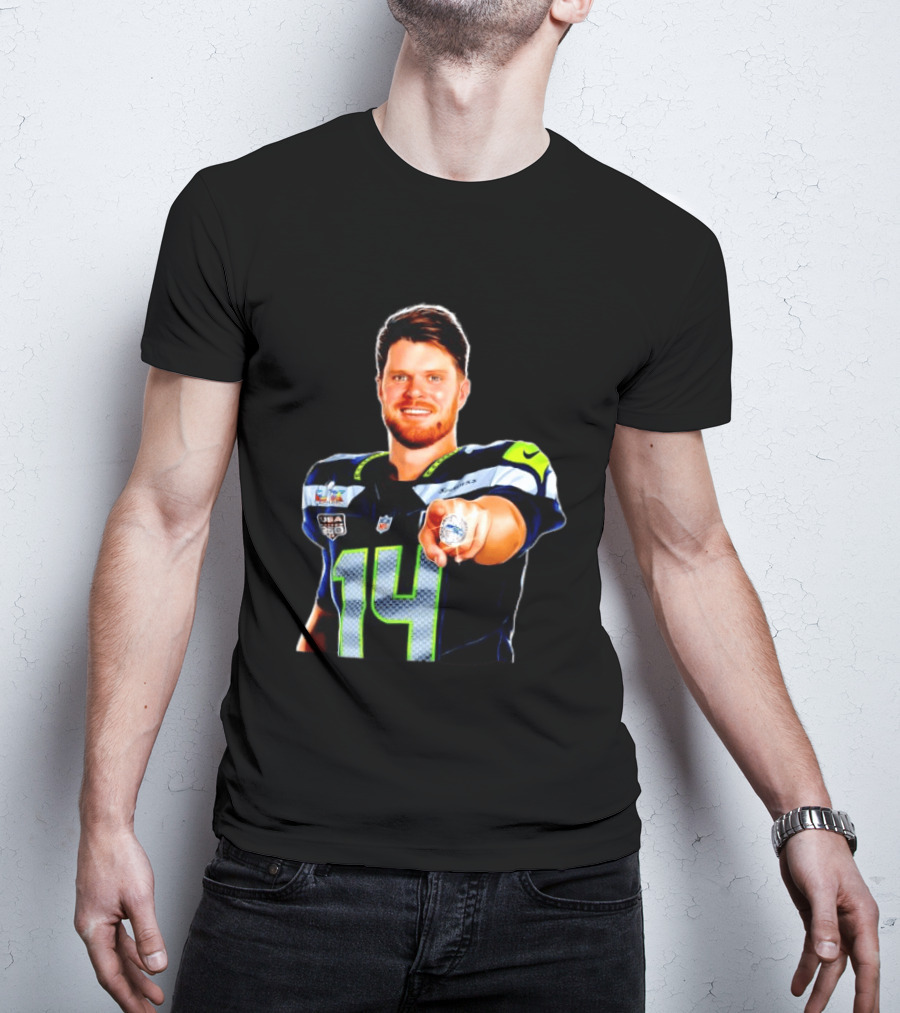 Seahawks Sam Darnold Champions Ring USA 150 NFL Honors T-Shirt