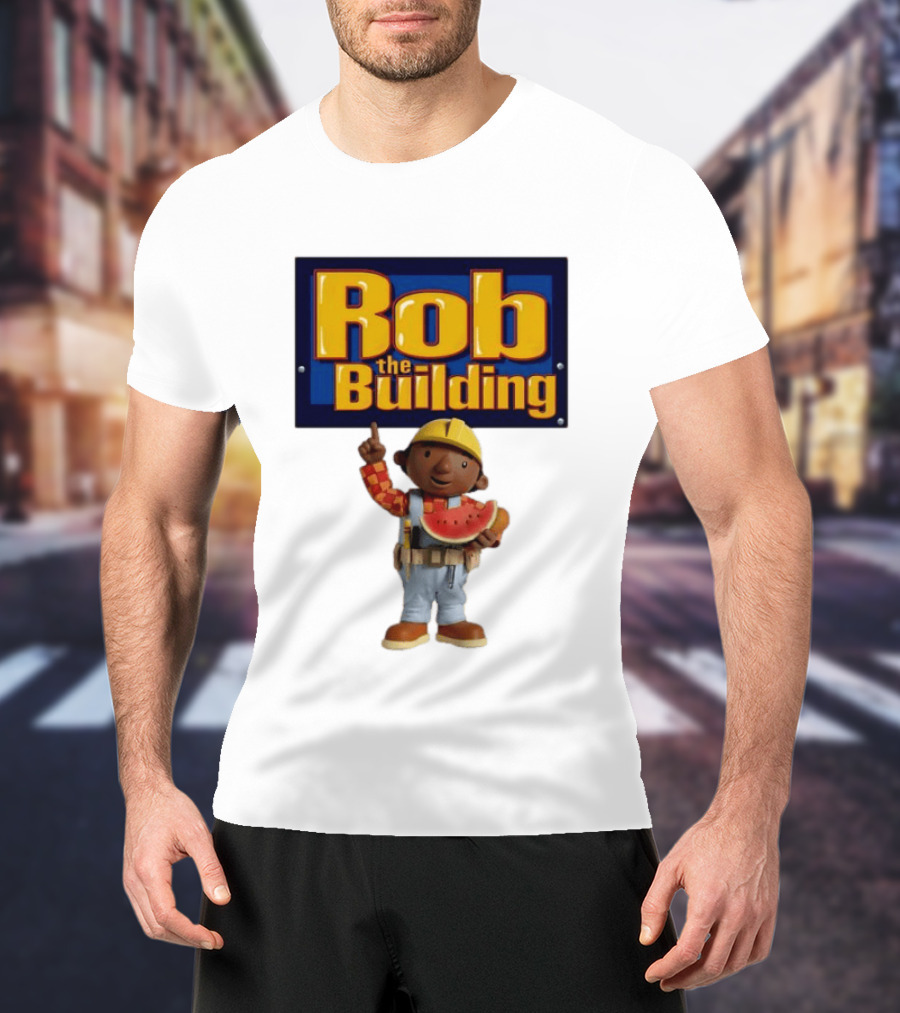 Rob The Building Watermelon Character Fun T-Shirt