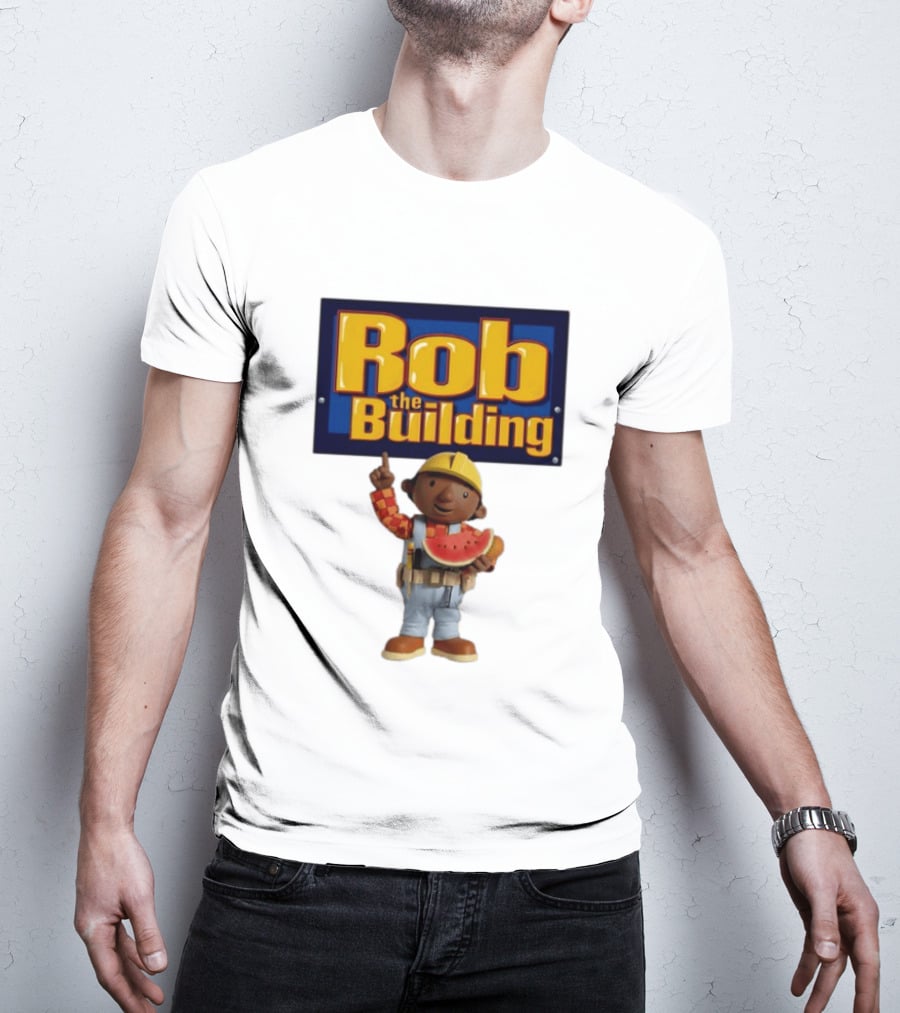 Rob The Building Watermelon Character Fun T-Shirt