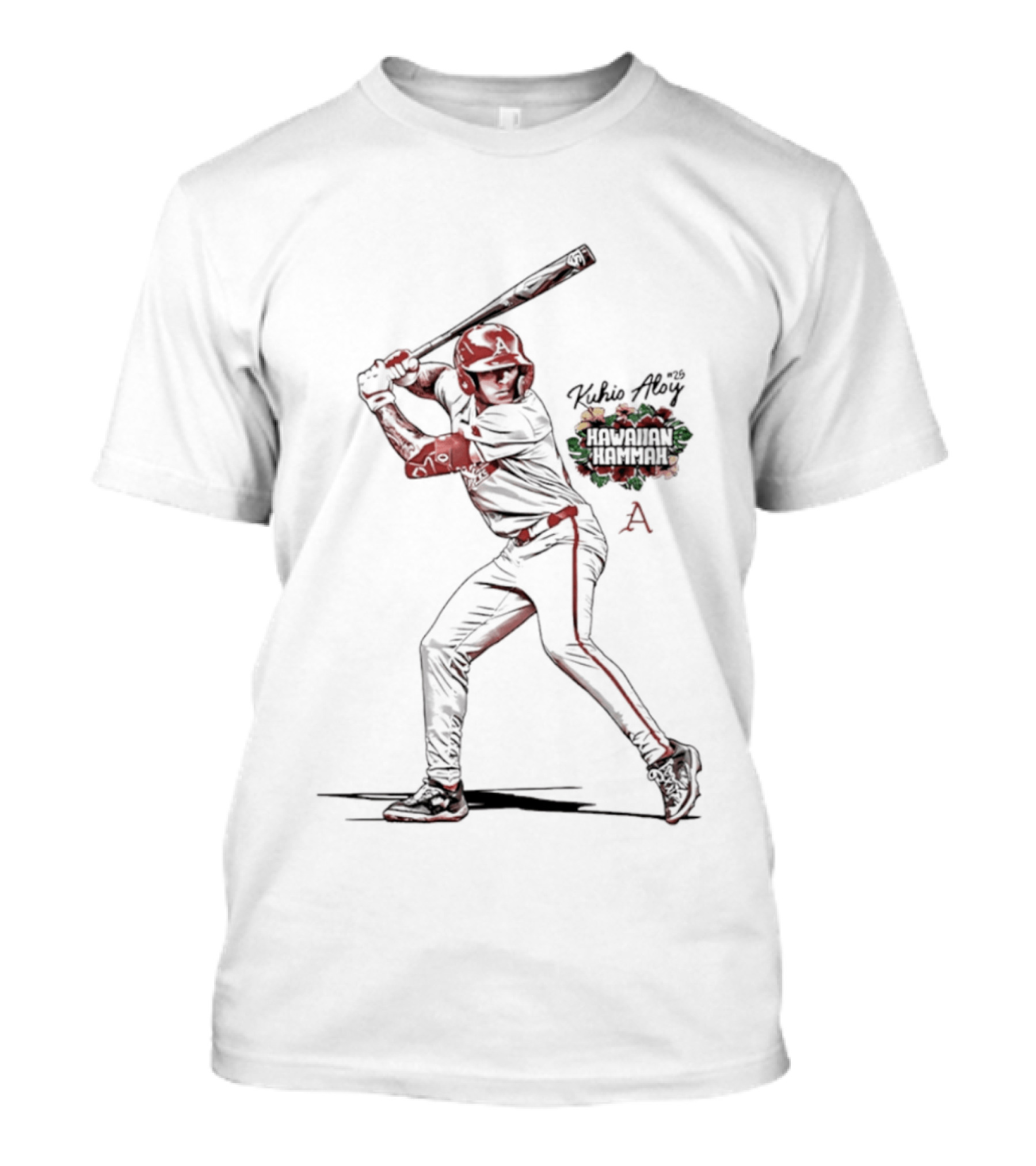Kuhio Aloy Arkansas Baseball Hawaiian Hammer NCAA Sports T-Shirt
