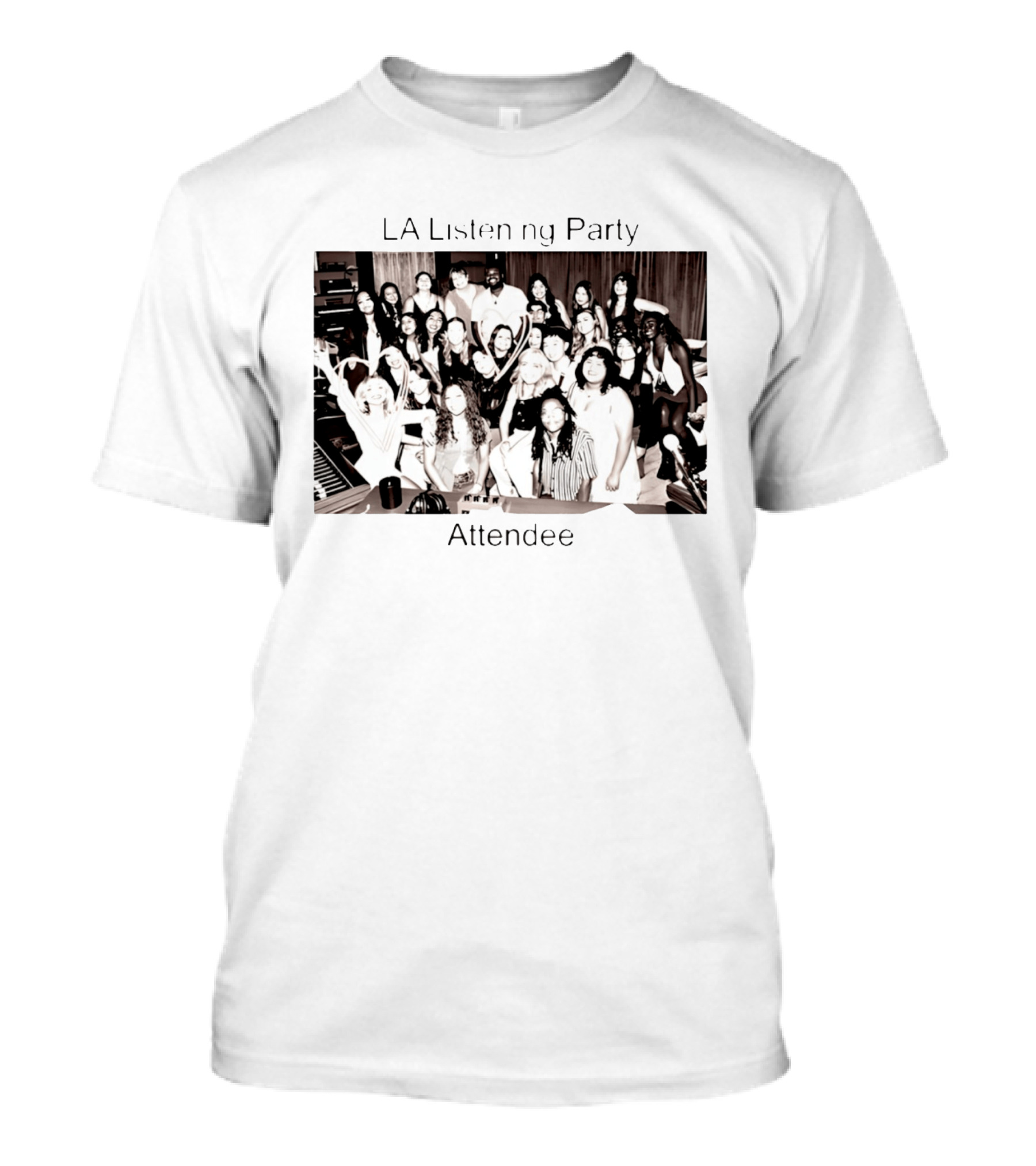 LA Listening Party Attendee Event Group Photo T-Shirt