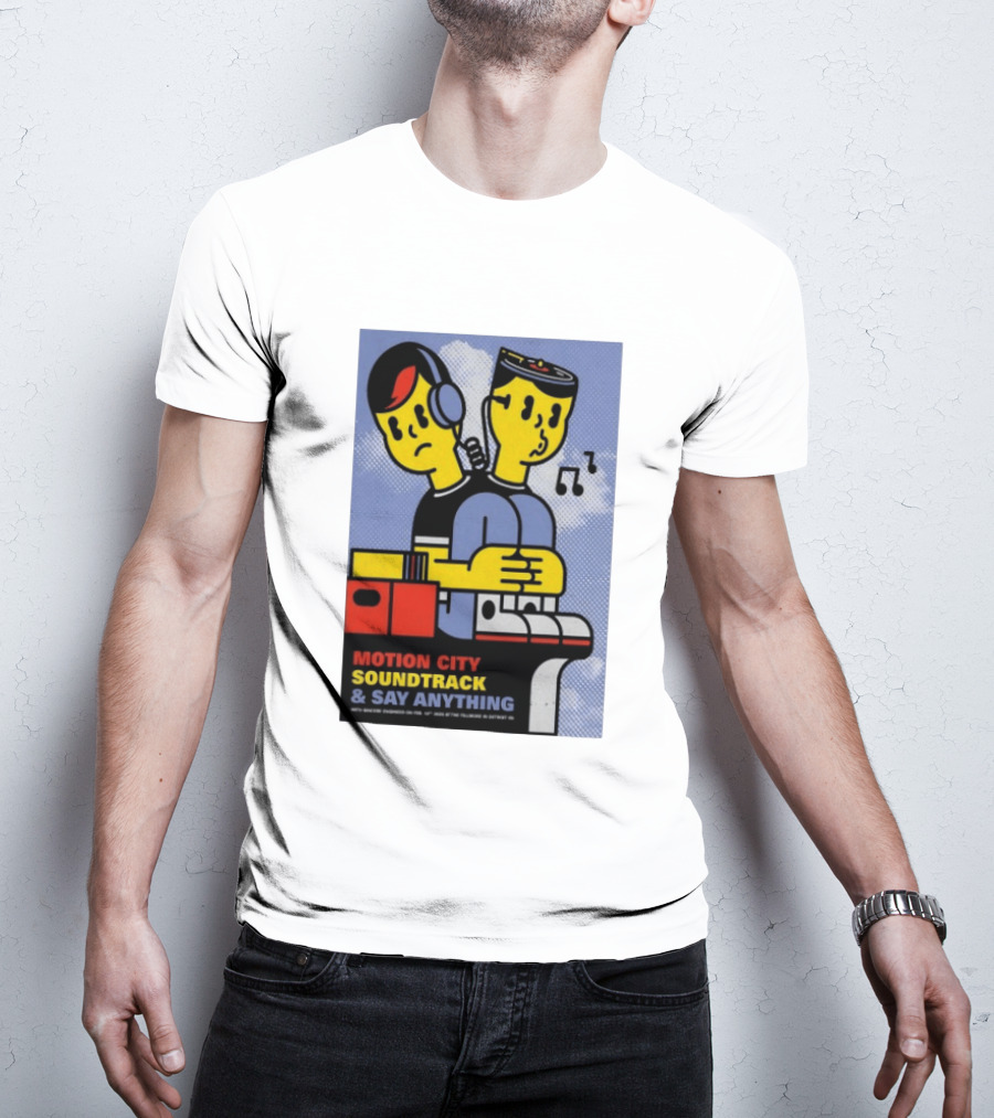 Motion City Soundtrack Say Anything Tour February 10 2026 Fillmore Detroit T-Shirt