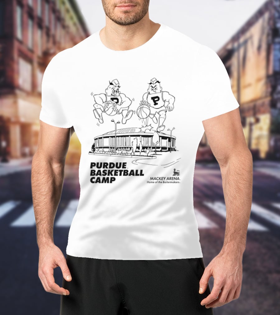 Purdue Basketball Camp Mackey Arena Boilermakers T-Shirt