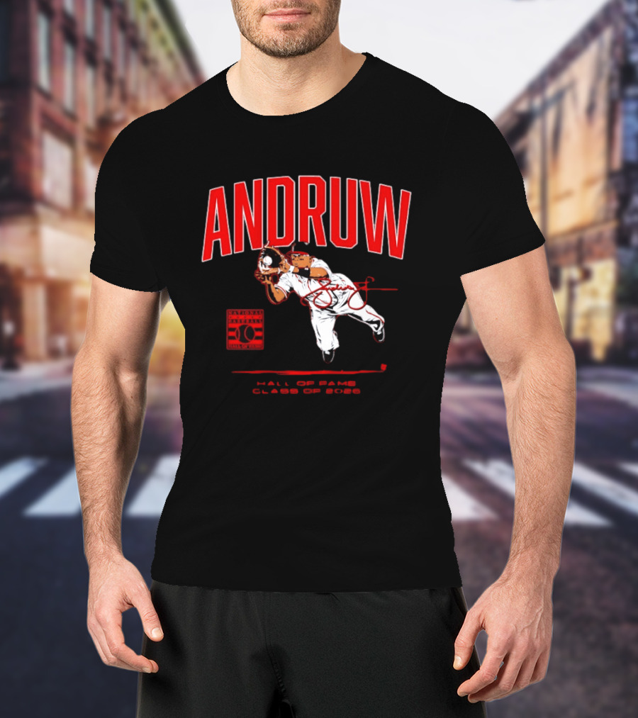 Andruw Jones National Baseball Hall Of Fame Class Of 2026 T-Shirt
