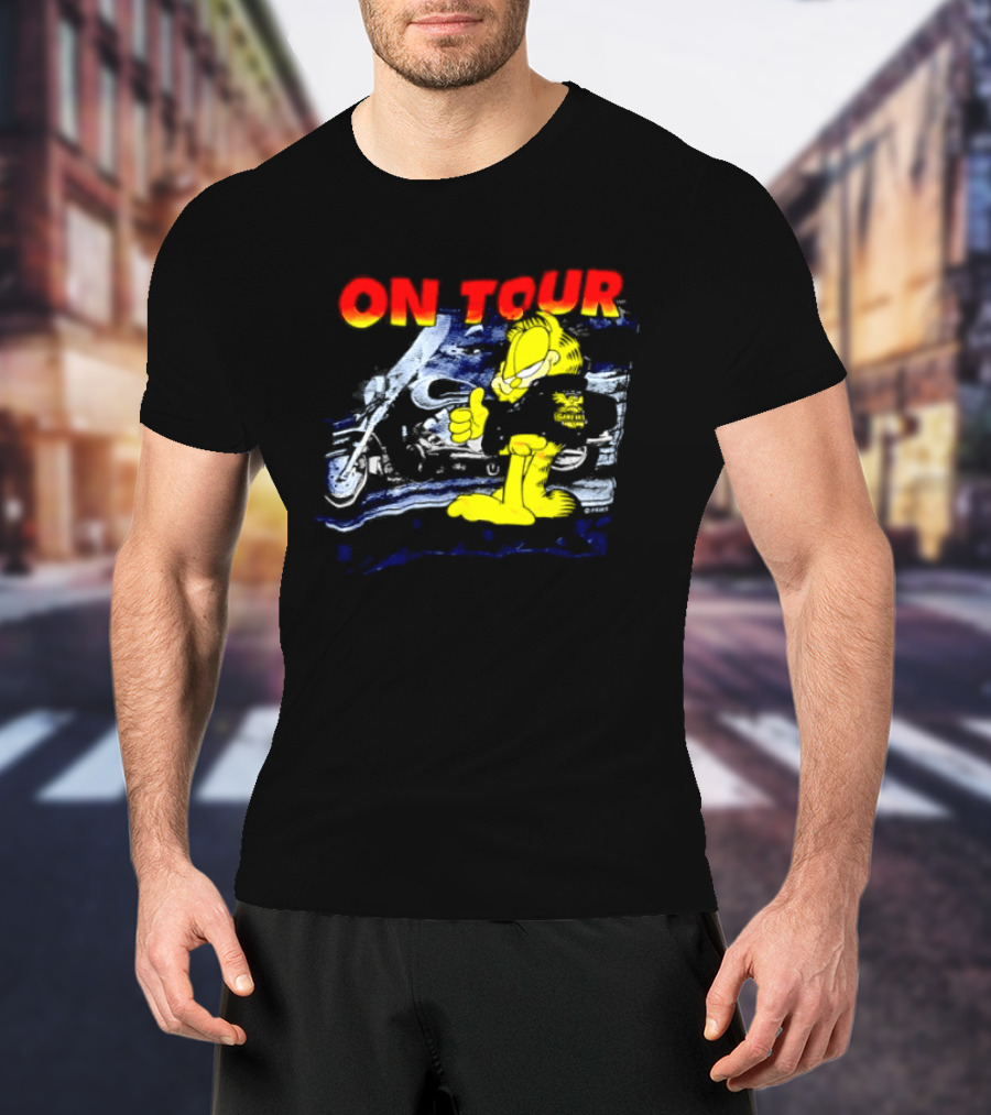 Garf On Tour Motorcycle Adventure T-Shirt