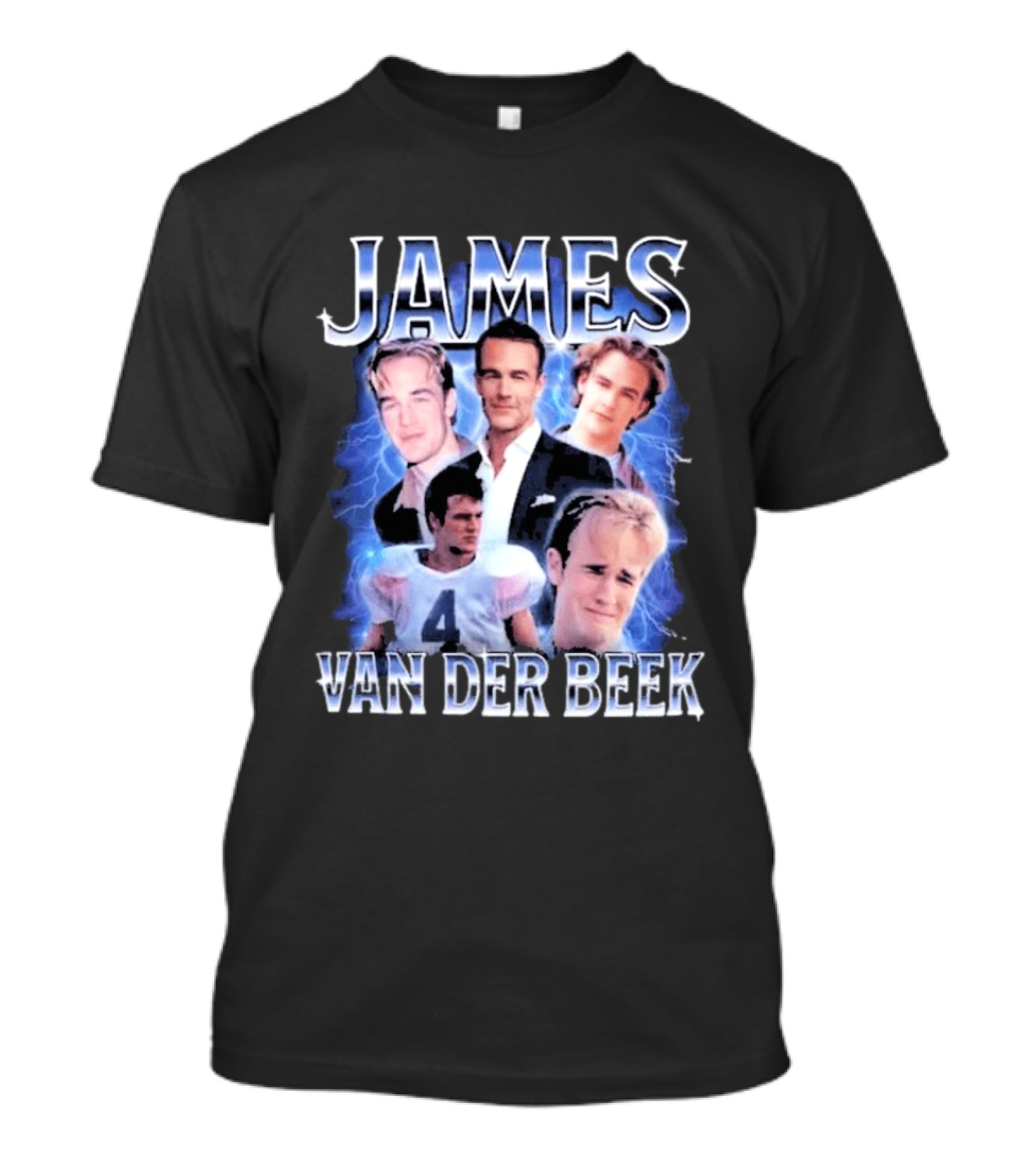 James Van Der Beek 90s Iconic Characters Collage T-Shirt
