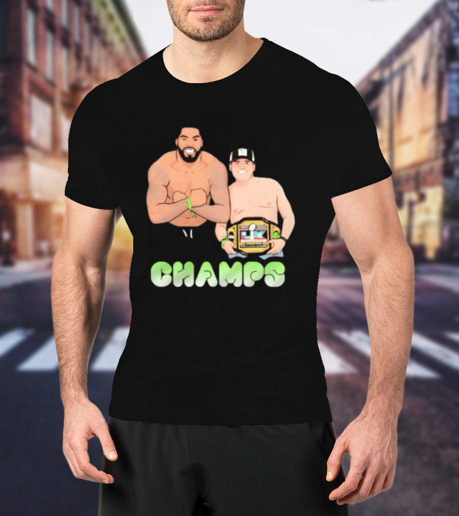 JS And Leo Celebrate Seattle Champs With Belt Champs T-Shirt