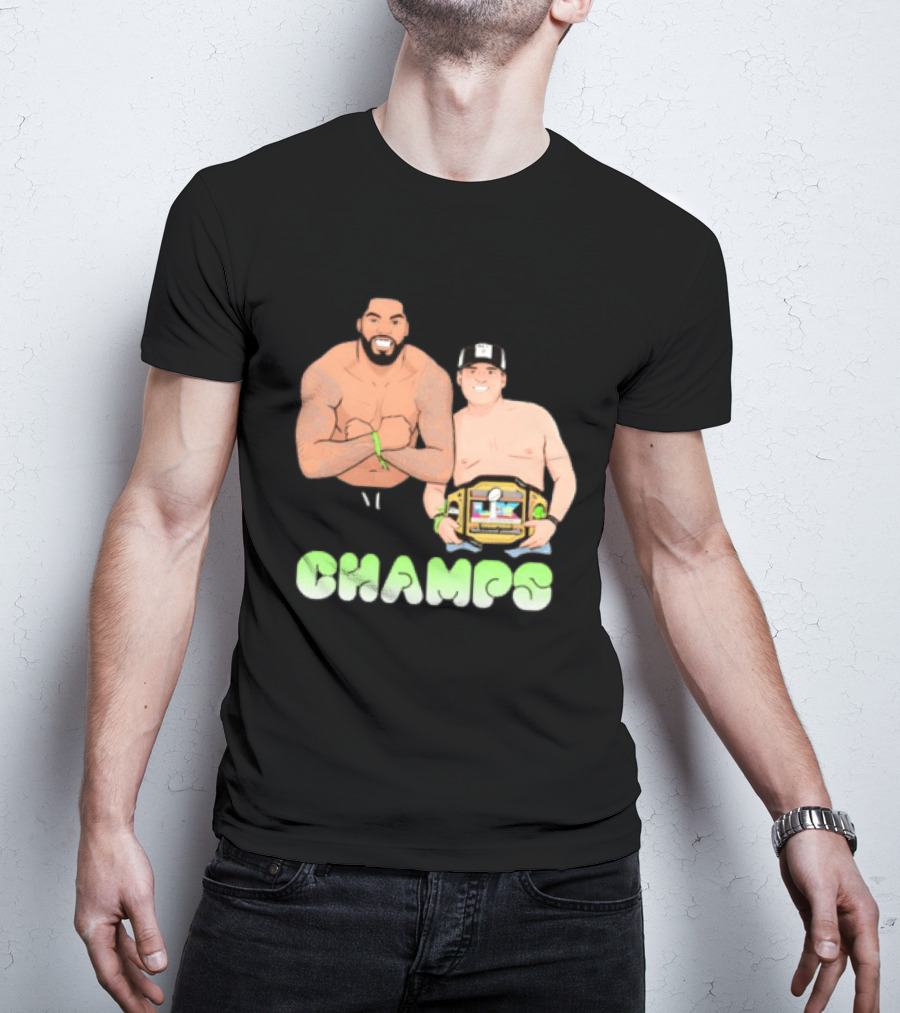 JS And Leo Celebrate Seattle Champs With Belt Champs T-Shirt