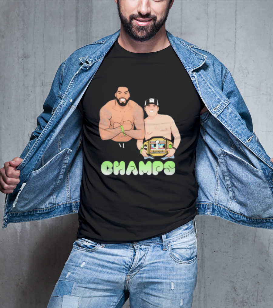 JS And Leo Celebrate Seattle Champs With Belt Champs T-Shirt