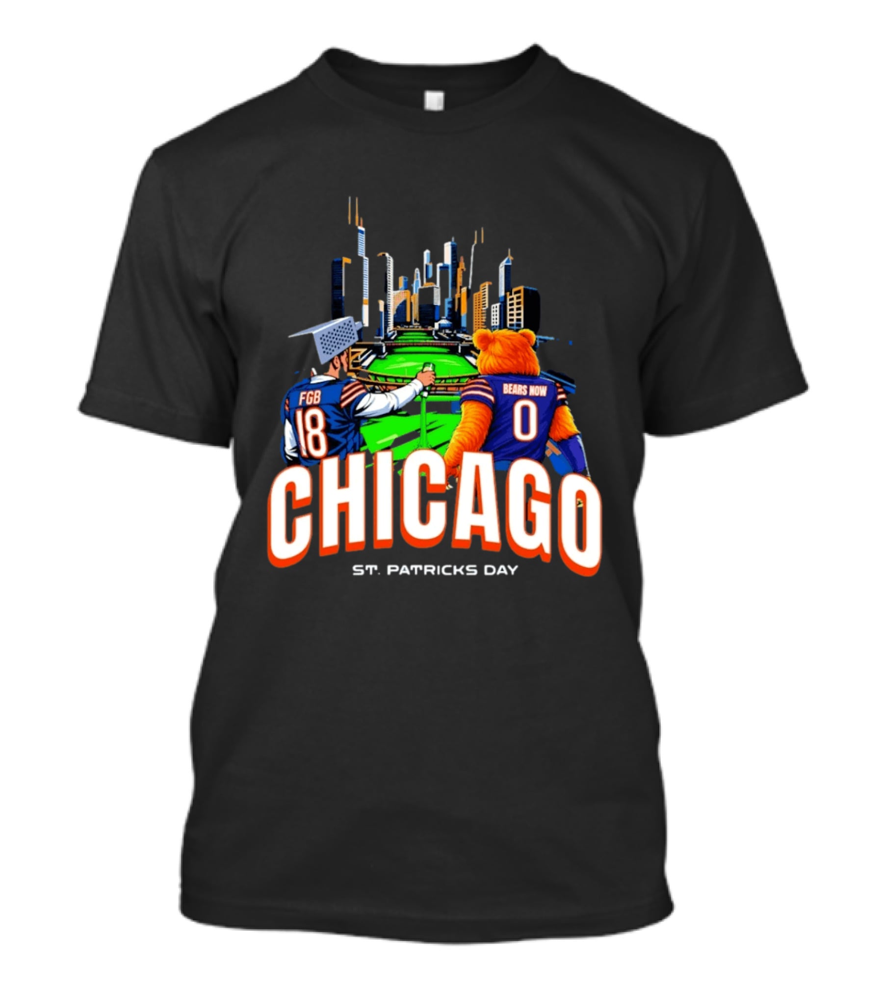 Chicago Bears St. Patricks Day Green River FGB Bears Now T-Shirt
