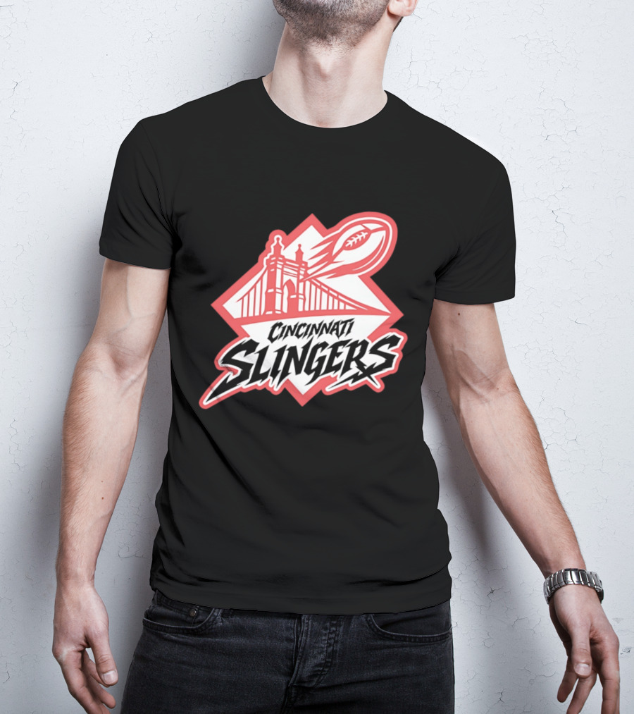 Cincinnati Slingers Football Bridge T-Shirt