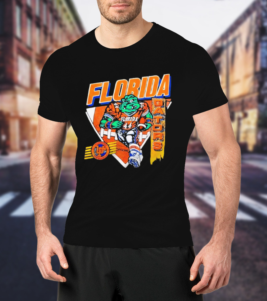 Florida Gators Football Alligator Cartoon 44 Player T-Shirt