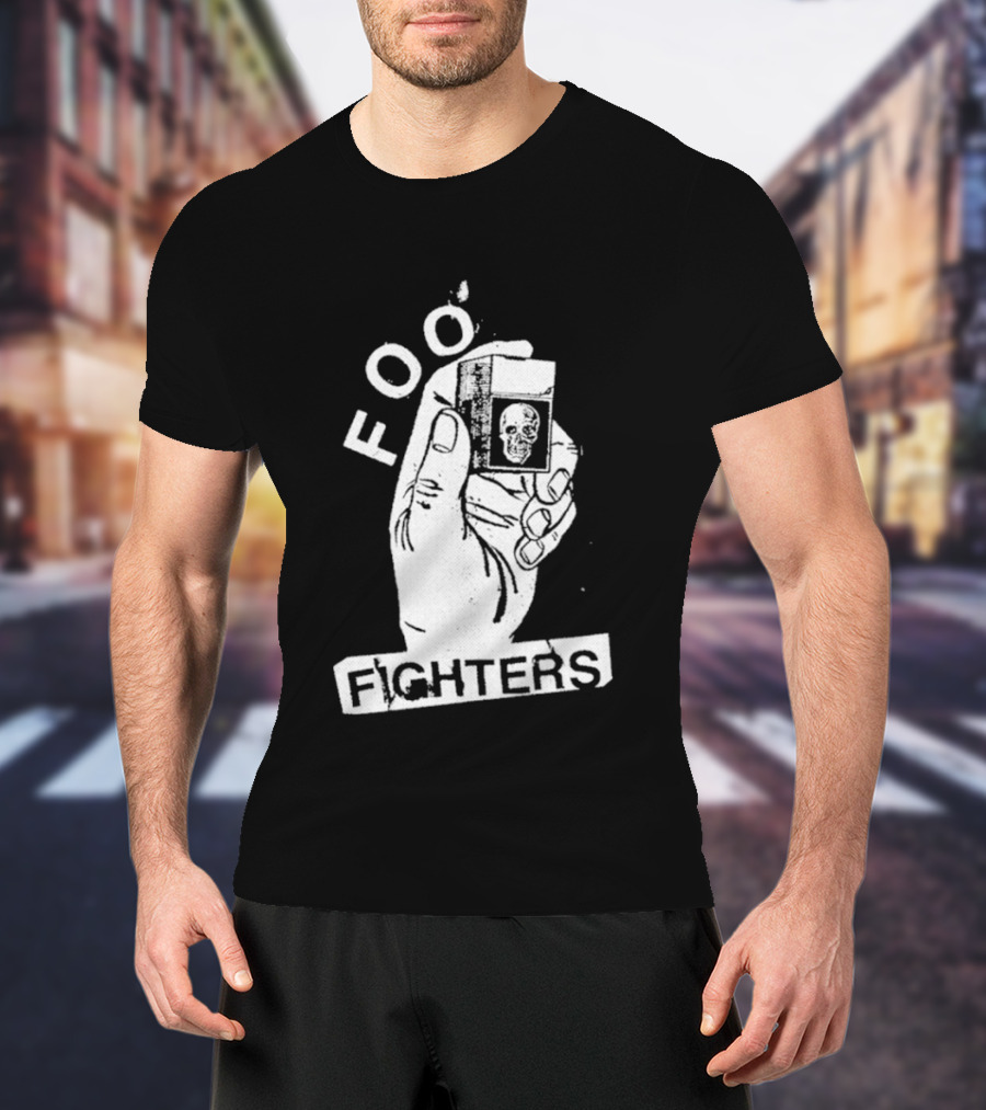 Foo Fighters Hand Holding Lighter Image Choose Your Colour T-Shirt