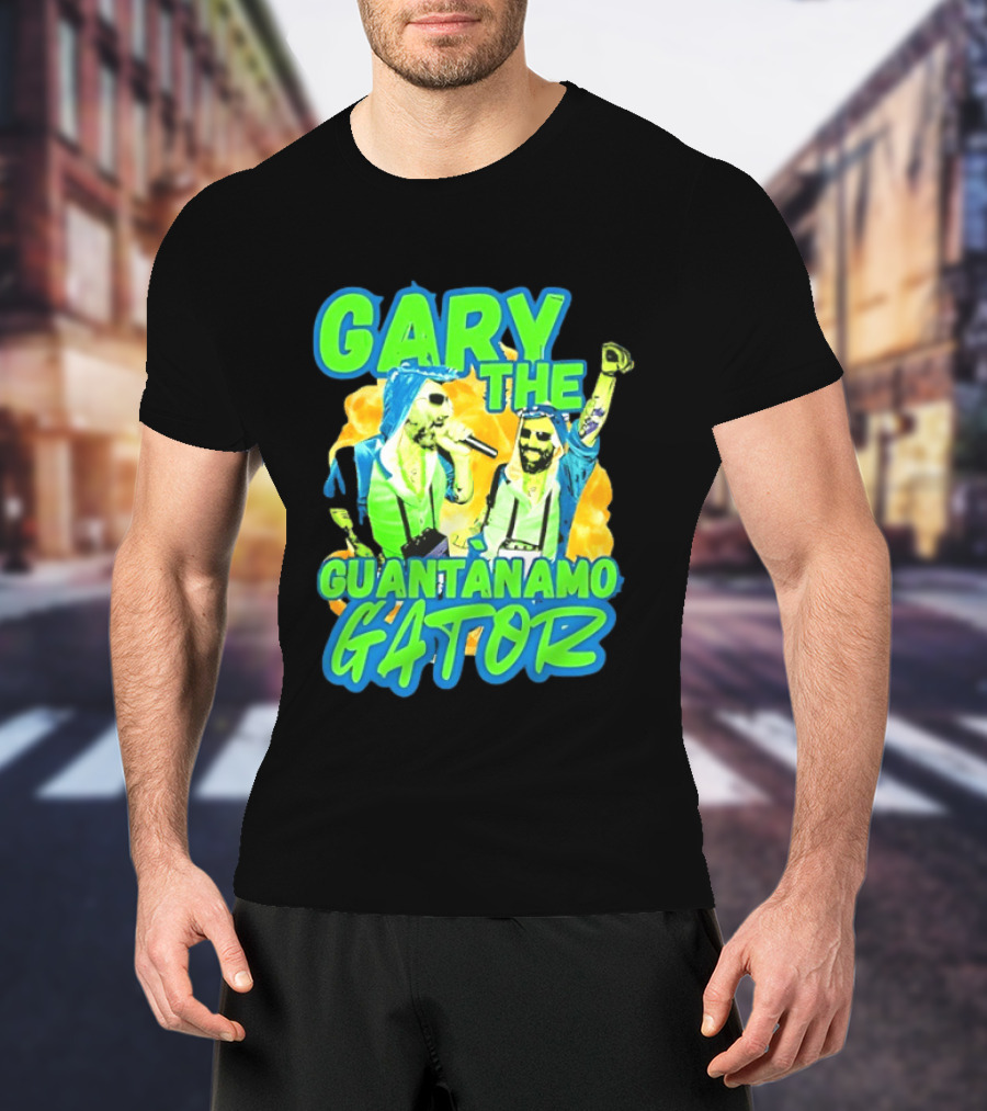 Gary The Guantanamo Gator Retro Pop Culture T-Shirt