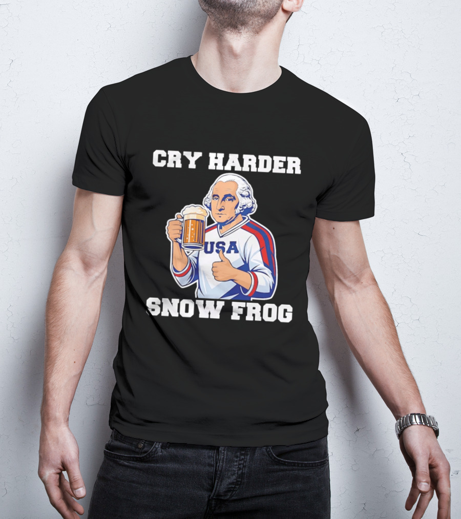 Cry Harder USA Player Snow Frog T-Shirt