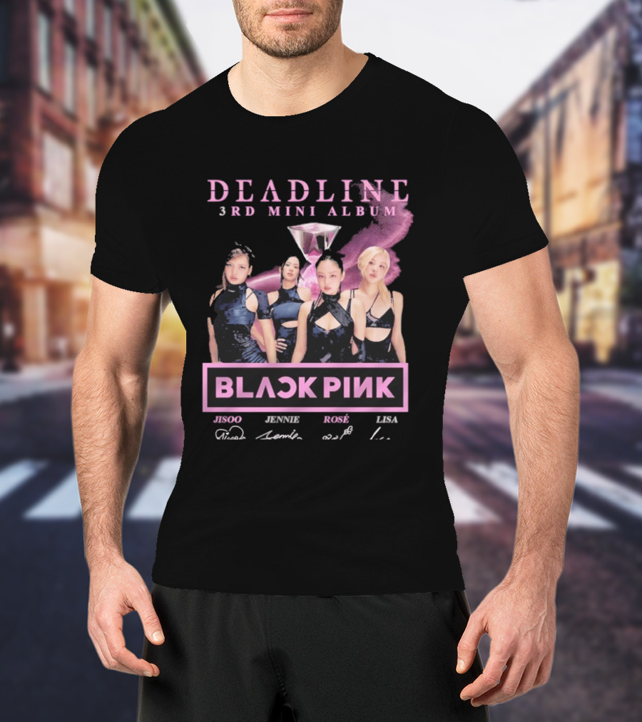 BlackPink Deadline 3rd Mini Album Jisoo Jennie Rosé Lisa T-Shirt