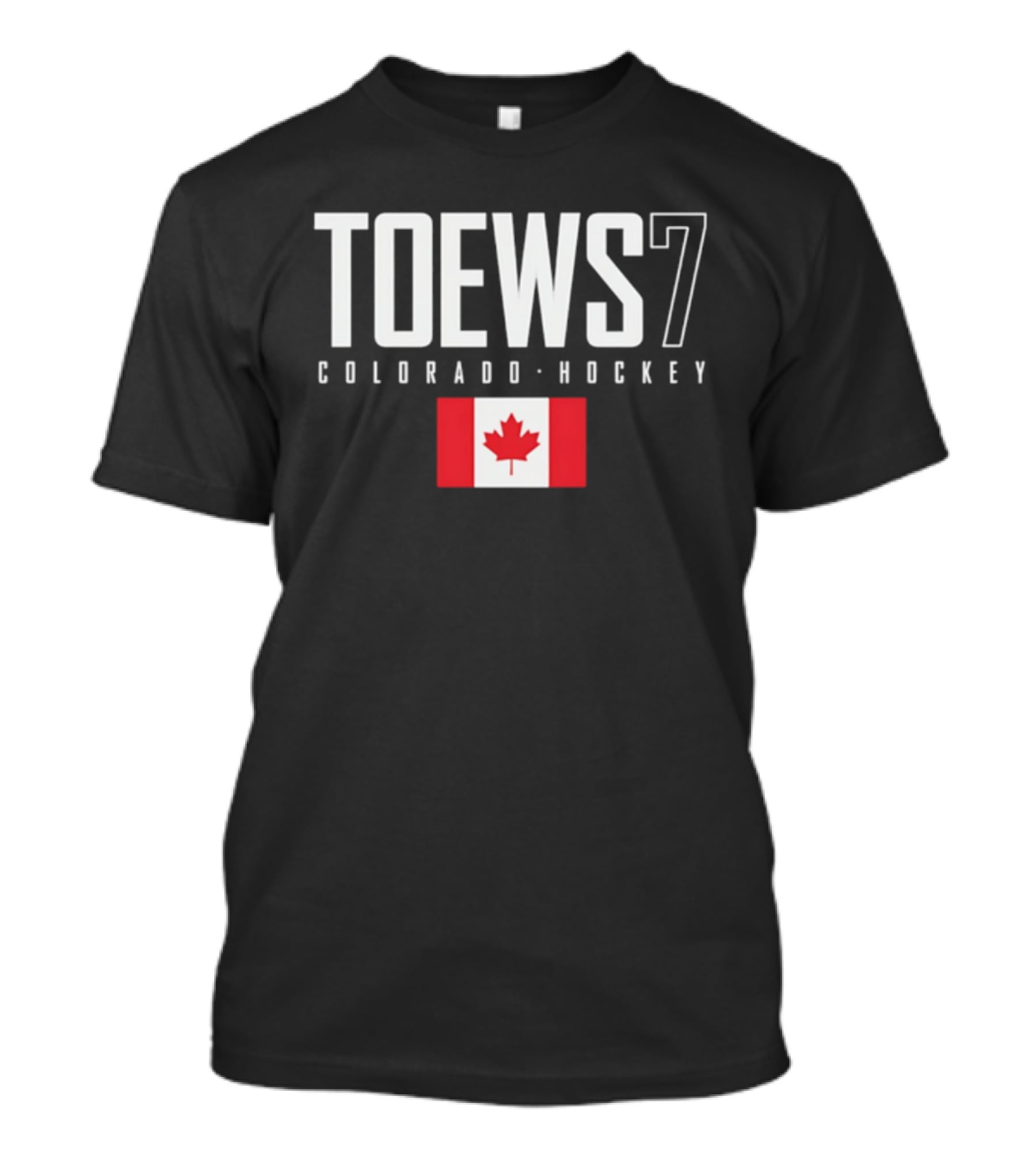 Toews 7 Colorado Hockey Canada Flag T-Shirt