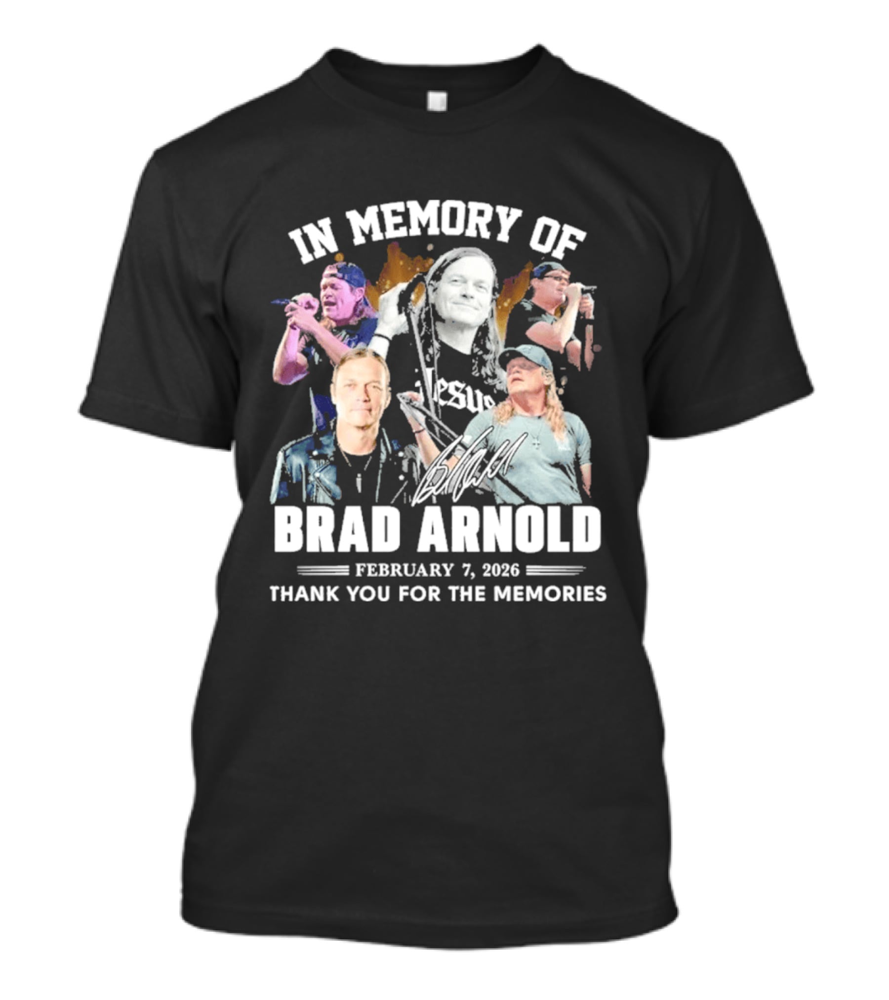 In Memory Of Brad Arnold February 7 2023 Thank You For The Memories T-Shirt