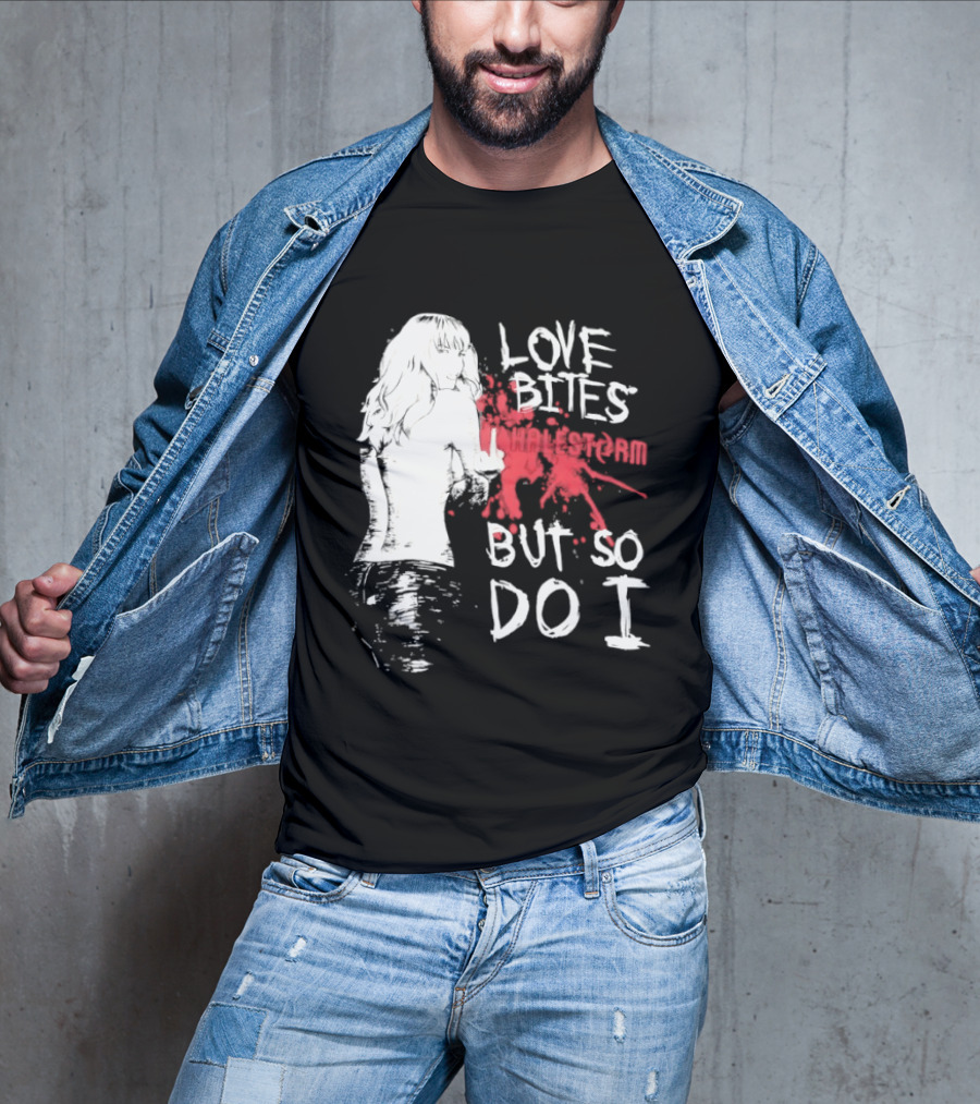 Halestorm Love Bites But So Do I Middle Finger Women's Clothing T-Shirt