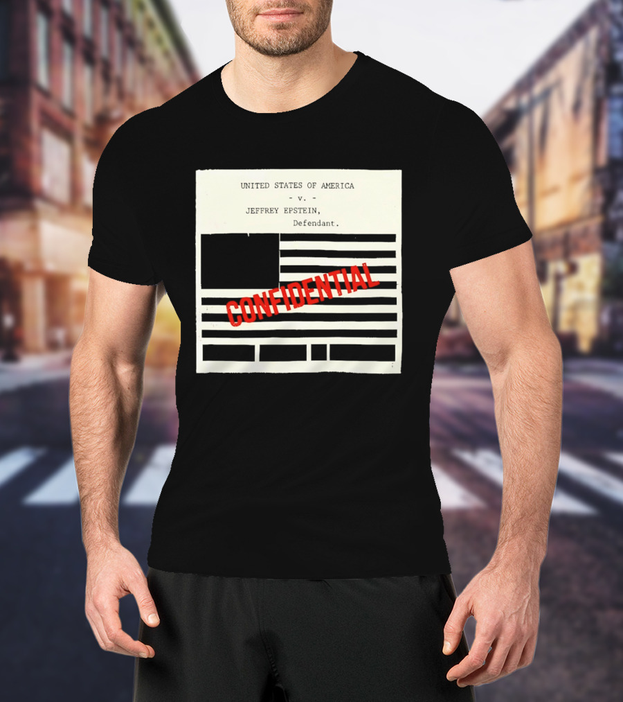United States Of America Vs Epstein Defendant Flag Confidential T-Shirt
