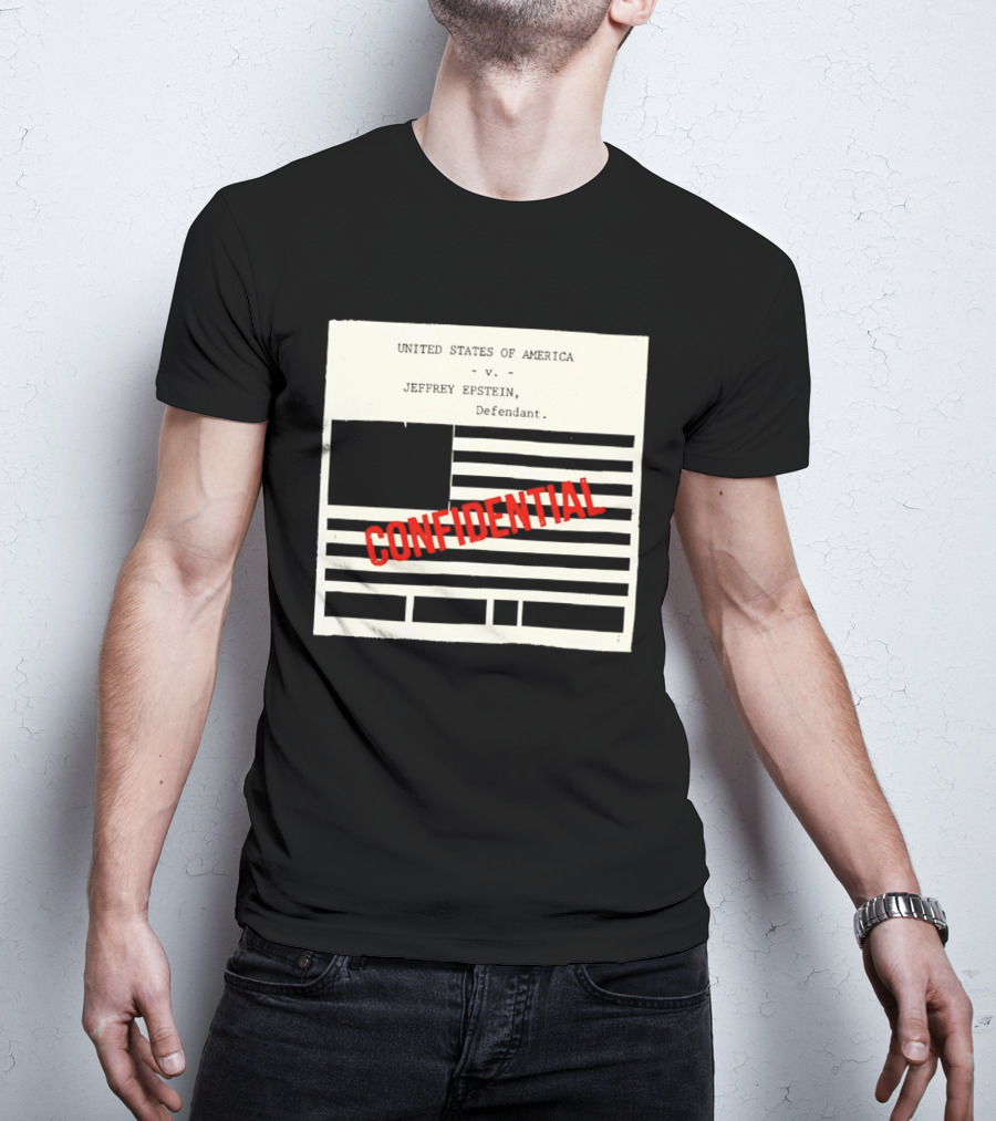 United States Of America Vs Epstein Defendant Flag Confidential T-Shirt