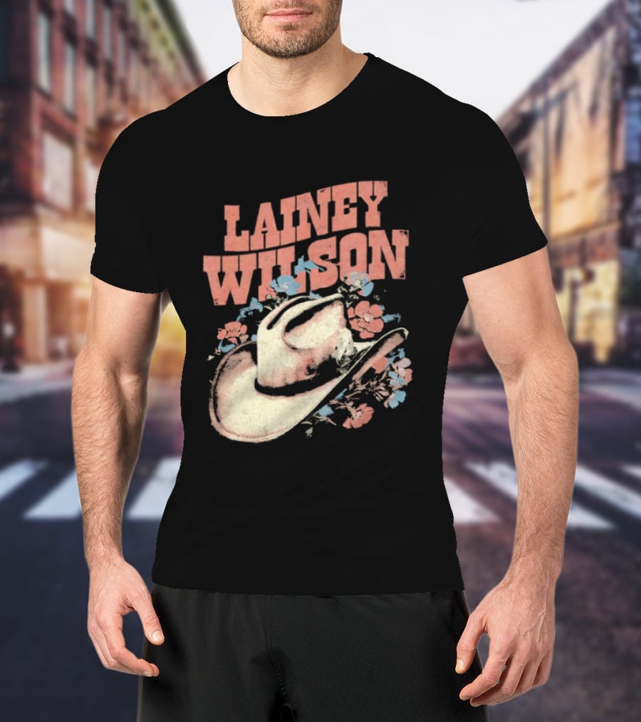 Lainey Wilson Country Music Western Hat Floral T-Shirt