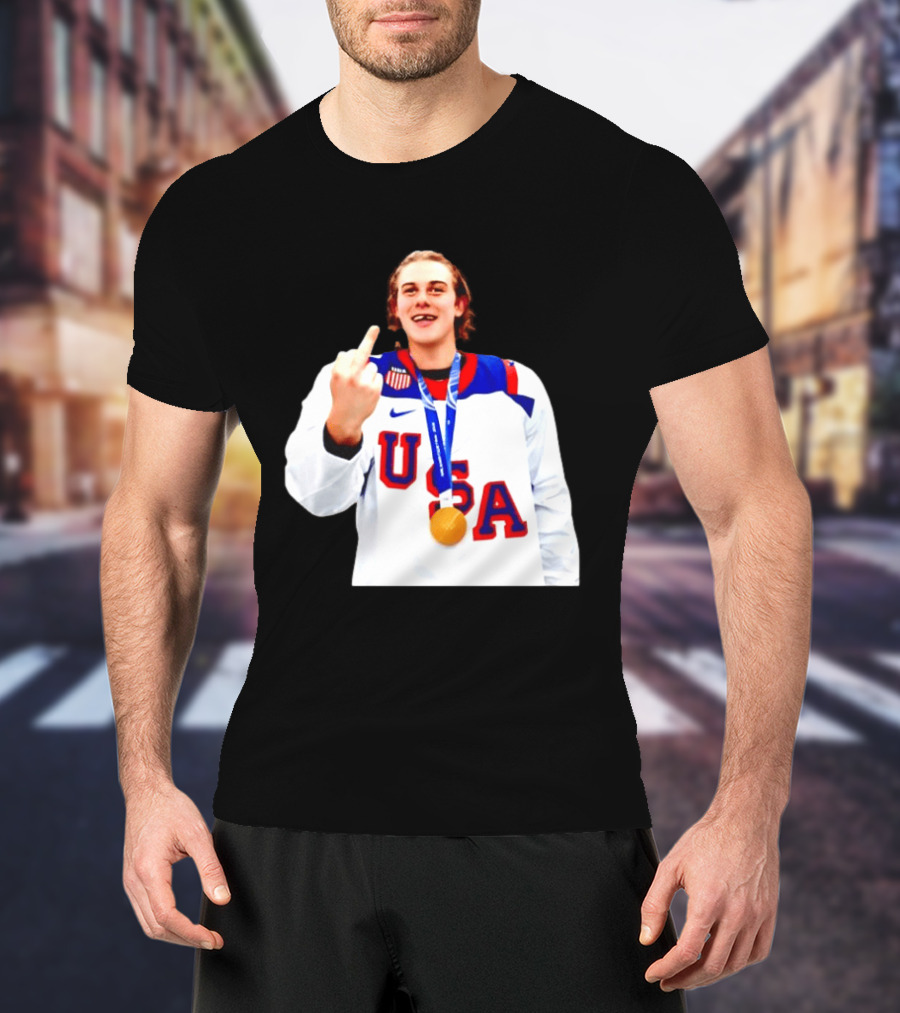 USA Gold Medal Middle Finger Olympic 2026 T-Shirt