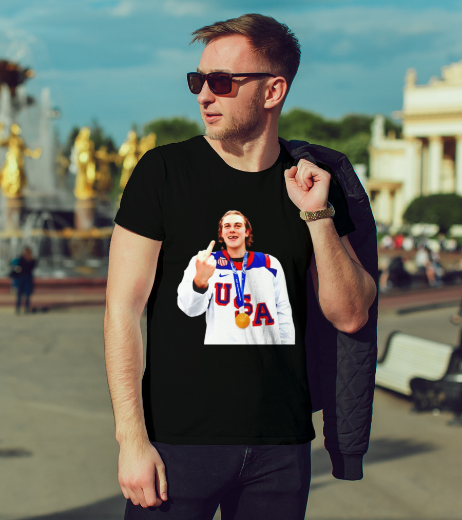 USA Gold Medal Middle Finger Olympic 2026 T-Shirt