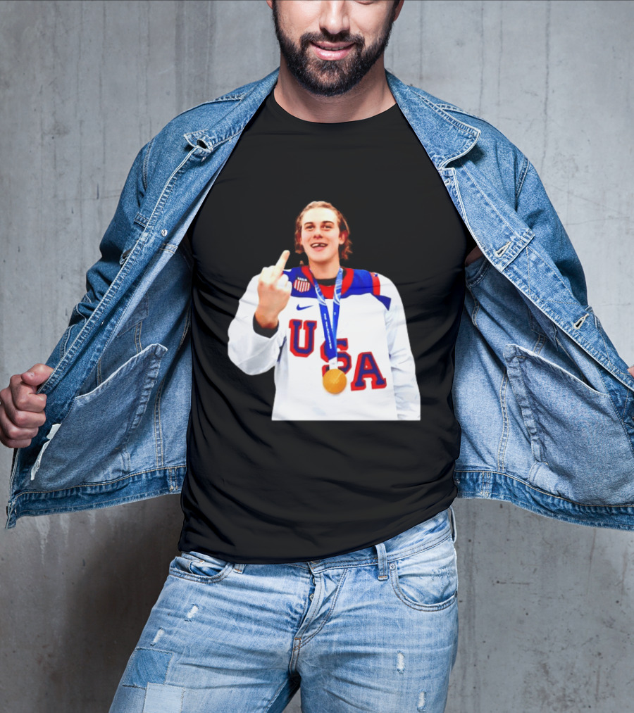 USA Gold Medal Middle Finger Olympic 2026 T-Shirt
