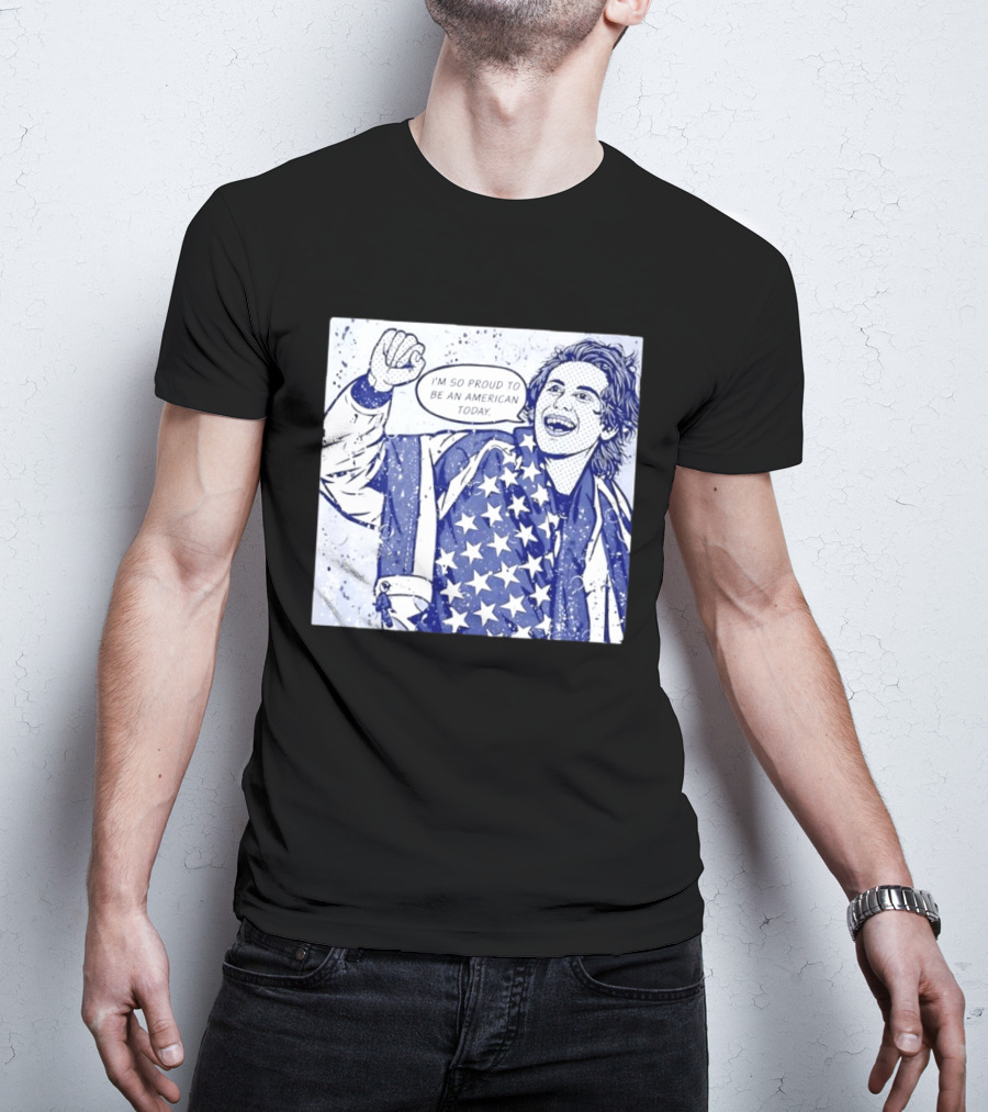 Jack Hughes USA I'm So Proud To Be An American Today T-Shirt
