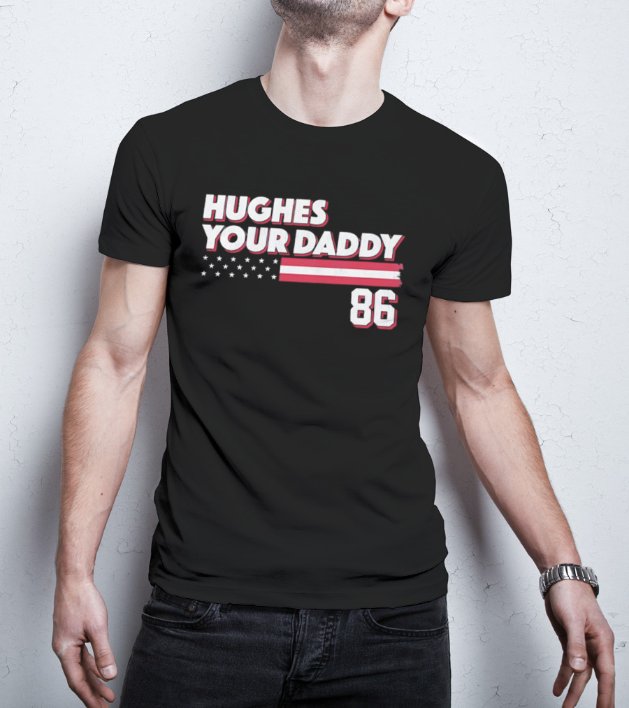 Hughes Your Daddy 86 Stars And Stripes T-Shirt