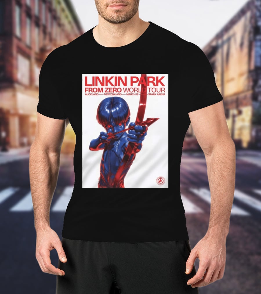 Linkin Park From Zero World Tour Auckland New Zealand 2026 March 18 Spark Arena T-Shirt