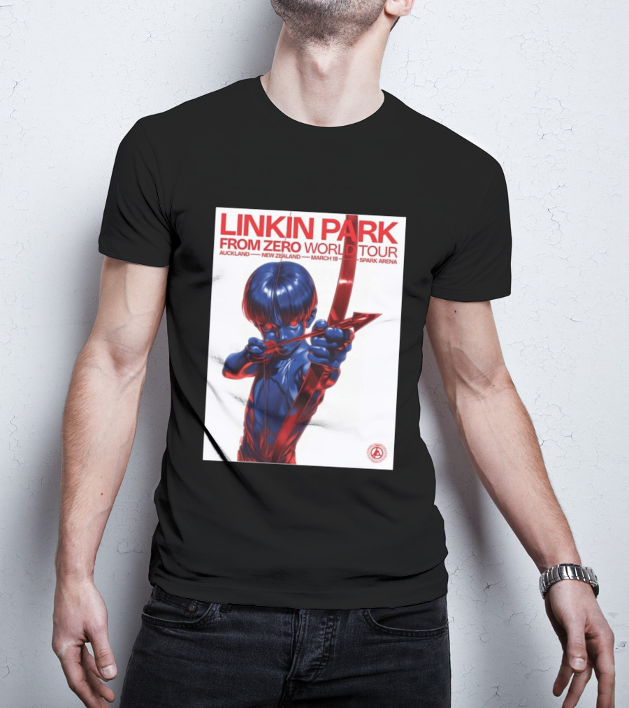Linkin Park From Zero World Tour Auckland New Zealand 2026 March 18 Spark Arena T-Shirt
