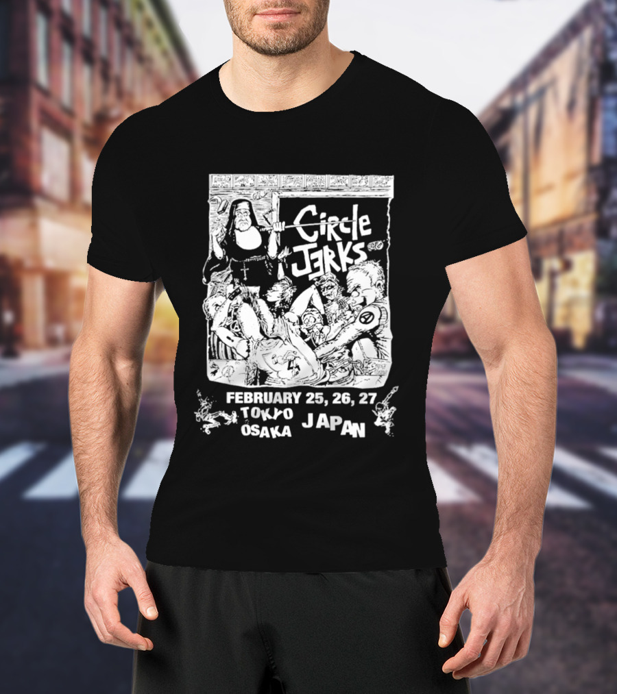 Circle Jerks Tokyo Osaka Japan Tour February 25 26 27 Classroom 2026 T-Shirt