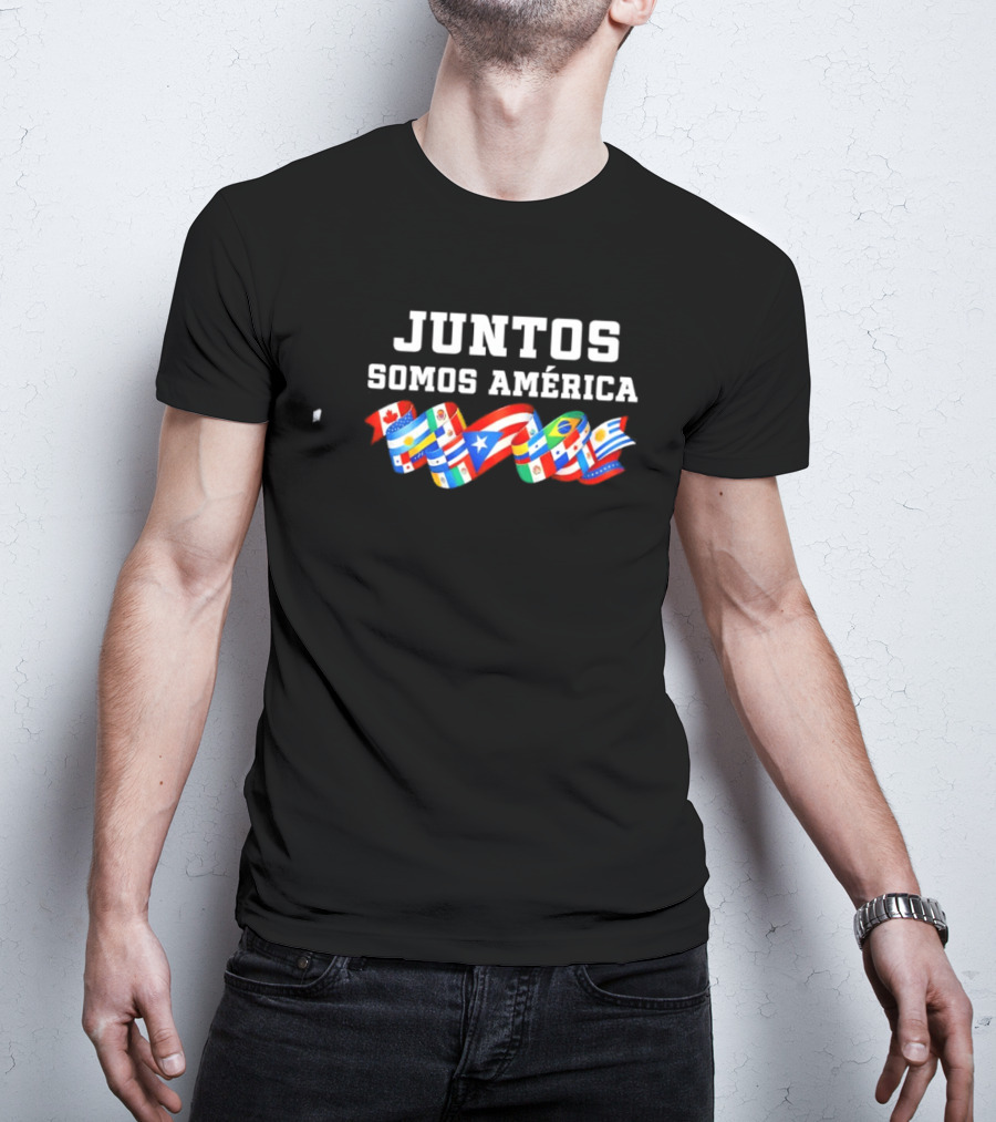 Juntos Somos América United Flags Diversity Celebration T-Shirt
