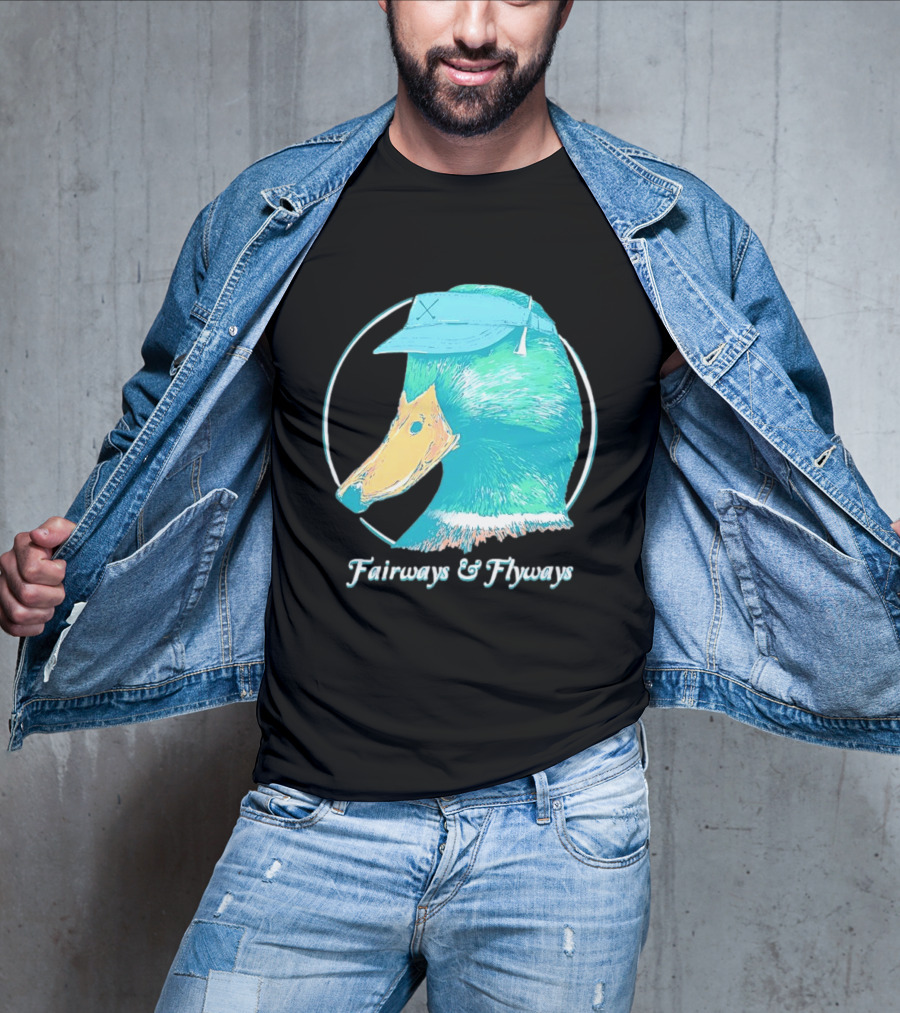 Fairways And Flyways Mallard Duck Head With Cap T-Shirt