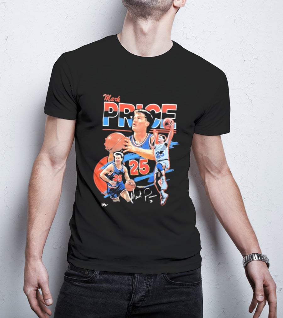 Mark Price 25 Orlando Magic Basketball Player T-Shirt