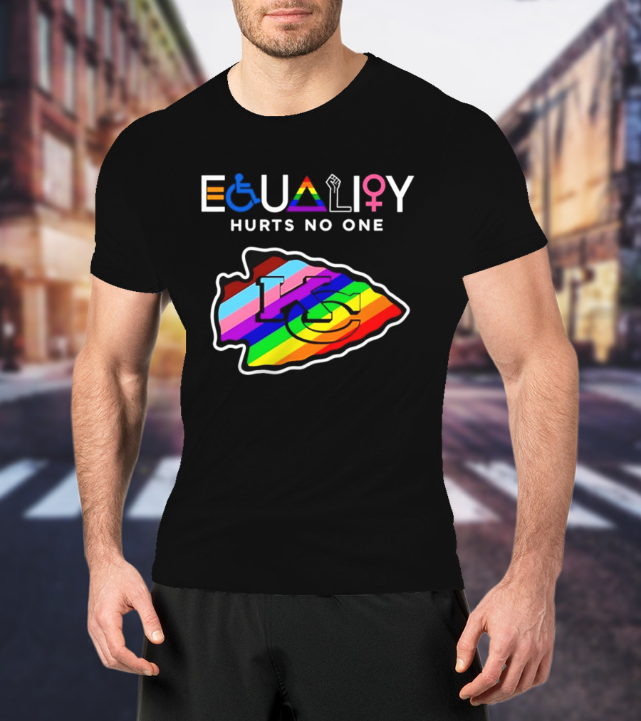 Kansas City Chiefs Equality Hurts No One LGBTQ Pride T-Shirt